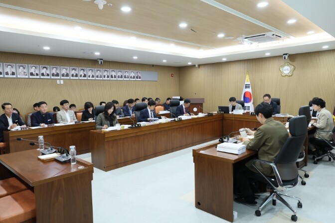 서천군의회 제10대 의회 첫 행정사무...