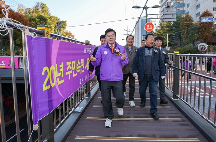 동대문구, 사가정로 안전보행로 개통…...