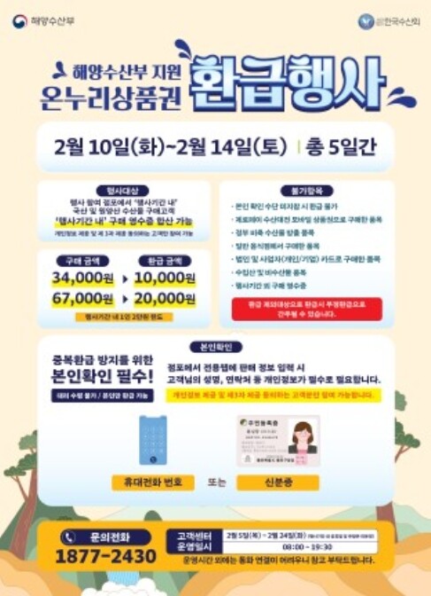 경상남도, 설 명절 수산물 온누리상품...