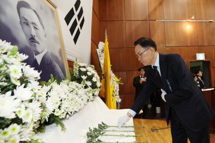 조성명 강남구청장, 도산 안창호 선생...