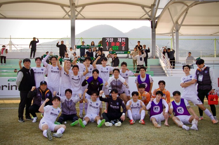 제천시민축구단, 기장에서 ‘첫 승’ ...