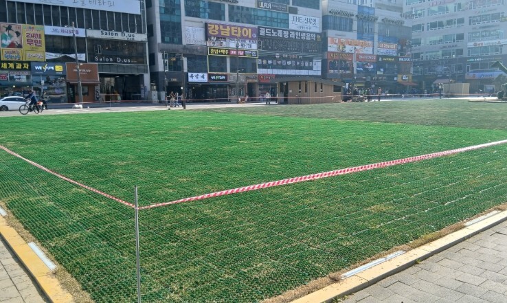 김포시 구래동 문화의거리 잔디광장 새...