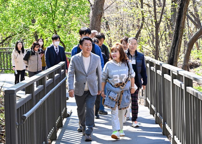 의정부시, ‘추동 숲정원’ 현장 점검...