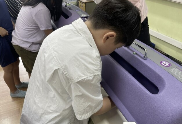 보은군보건소, 눈으로 확인하는 손씻기...