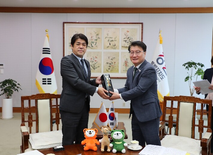 일본 돗토리현 대표단 강원 방문, 교...