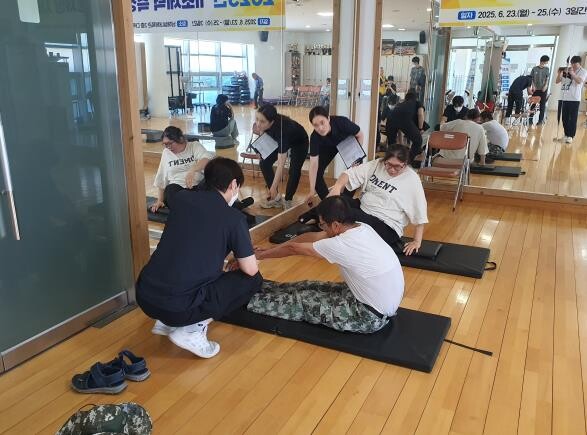 남해군장애인체육회 “기초체력 측정하러...