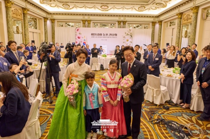 이재명 대통령, 이탈리아 동포 간담회...