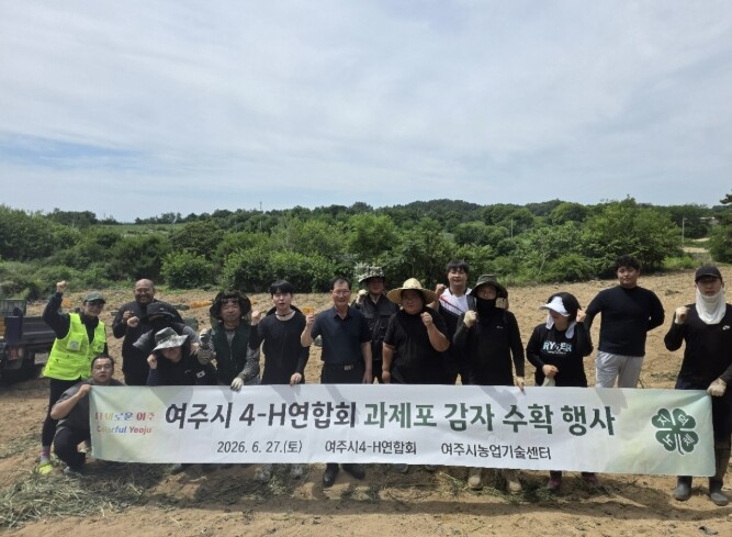 여주시, 4-H연합회 과제포 감자 수...