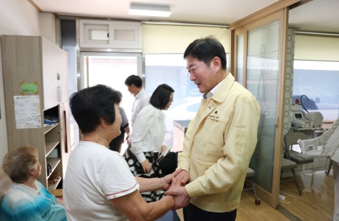 조용호 오산시장, 연이은 폭염 속 어...