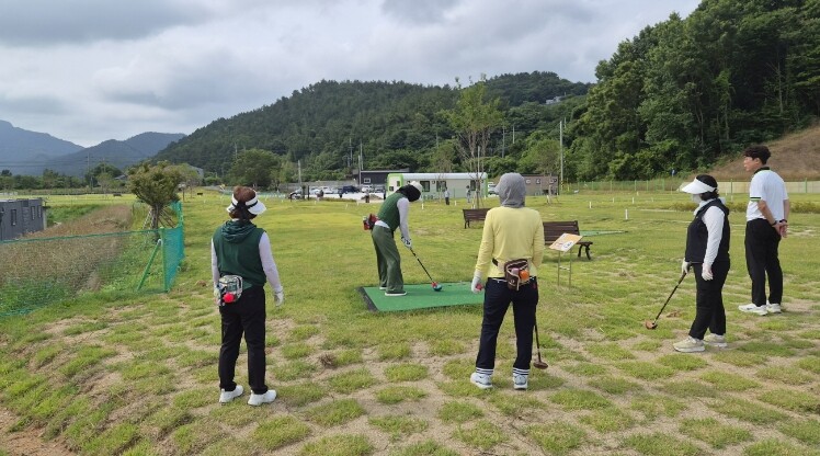 고흥군 풍양 파크골프장, 임시 개장 ...