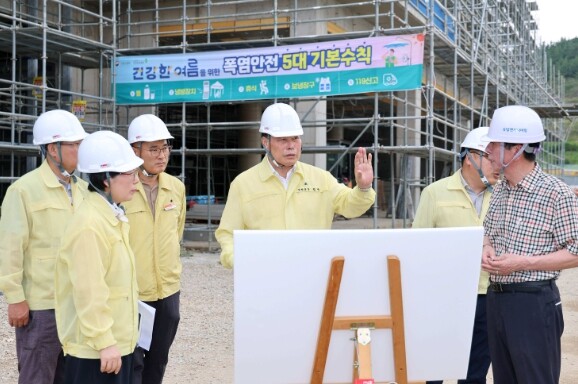 무안군, 건설현장 찾아 폭염 대응·온...