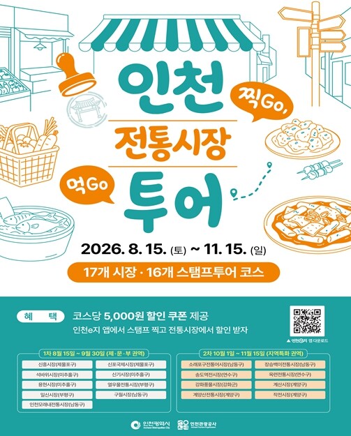 인천 17개 전통시장 모바일 스탬프투...
