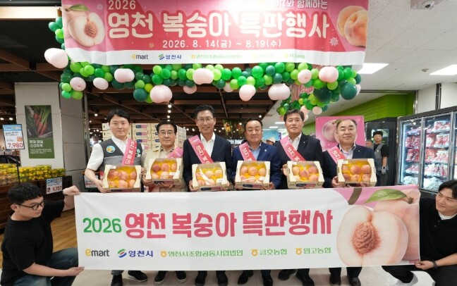 아삭달콤한 영천복숭아, 전국 132개...