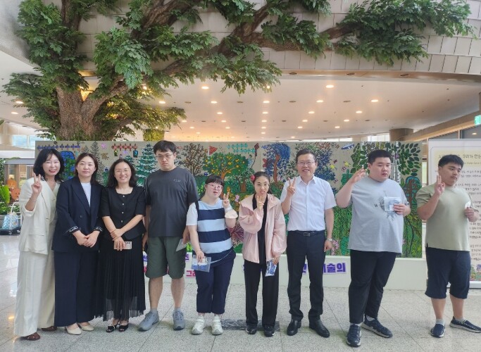 천안시청서 발달장애인 미술작품 ‘아트...
