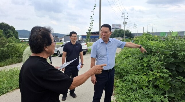 경기도의회 김인영 의원, 농기계 진입...