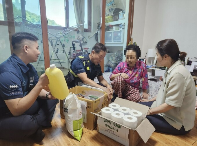 아산경찰서 직장협의회, 아산시 영인면...